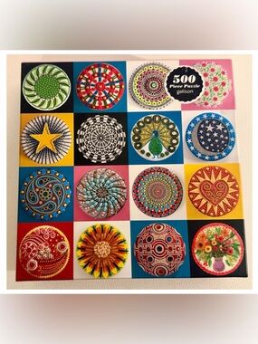 Galison Cakes 500 Piece Puzzle Cressida Bell Colorful Art Complete with Poster